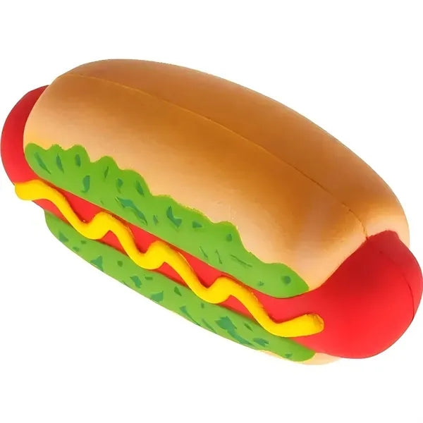 Hot Dog-Shaped PU Foam Stress Toy - Fun & Squeezable