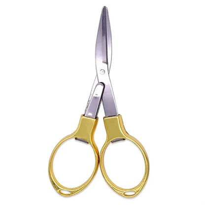 Mini Folding Scissors - Portable Multi-Tool w/ Metal Handle