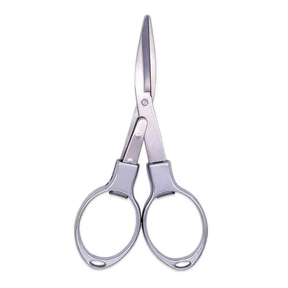 Mini Folding Scissors - Portable Multi-Tool w/ Metal Handle