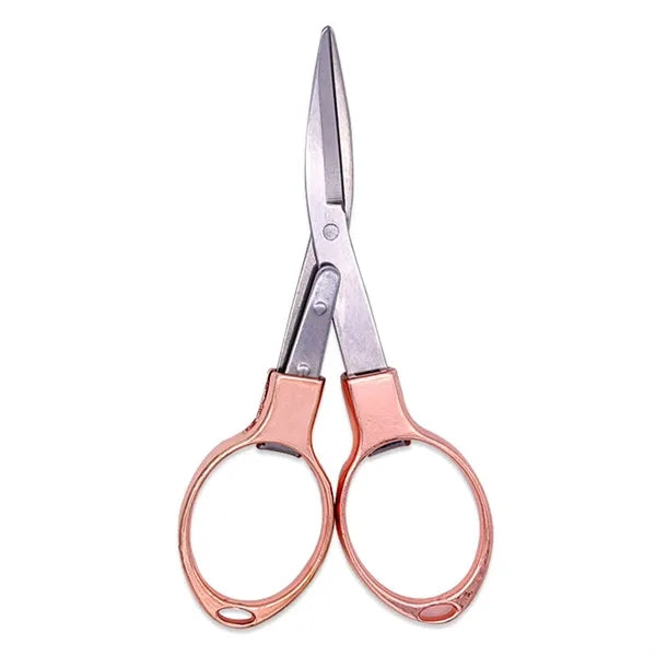 Mini Folding Scissors - Portable Multi-Tool w/ Metal Handle