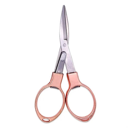 Mini Folding Scissors - Portable Multi-Tool w/ Metal Handle