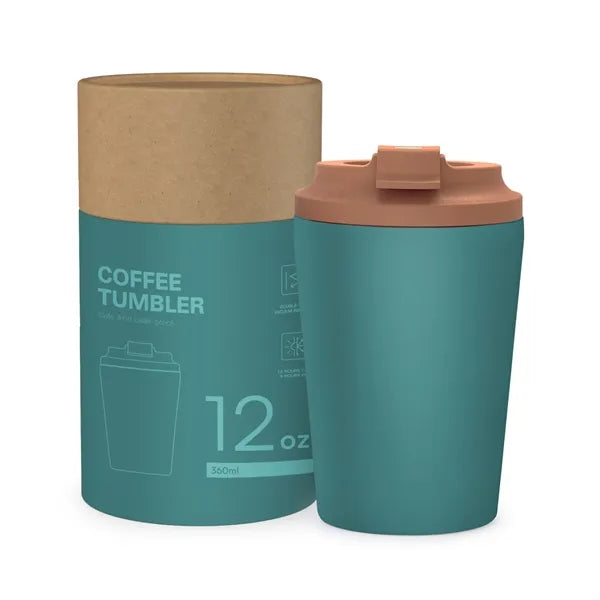 12oz Portable Flip Cover Stainless Steel Insulated Tumbler
