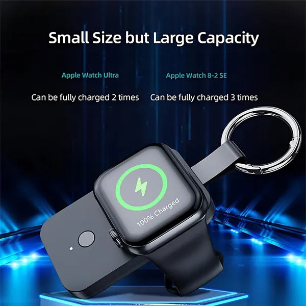1000mAh Magnetic Wireless Power Bank Keychain for Watches
