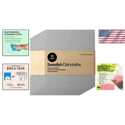 Super Absorbent Swedish Dishcloth set-10pc