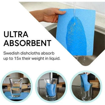 Super Absorbent Swedish Dishcloth set-10pc