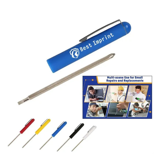 Dual Pocket Screwdriver with Reversible Blade