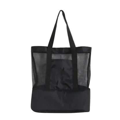 2 in 1 Mesh Beach Cooler Tote