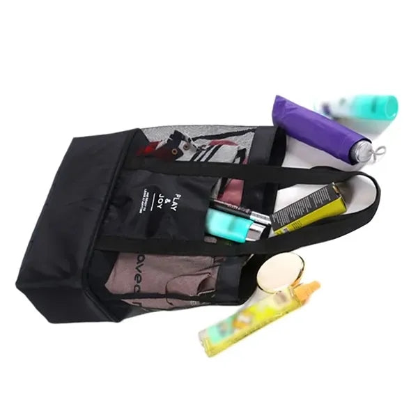 2 in 1 Mesh Beach Cooler Tote