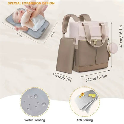 6-in-1 Multifunctional Diaper Bag