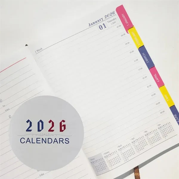 A5 2026 Planner with Magnetic Clasp and Month Label