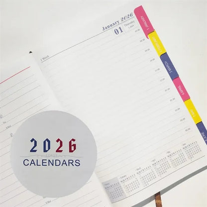 A5 2026 Planner with Magnetic Clasp and Month Label