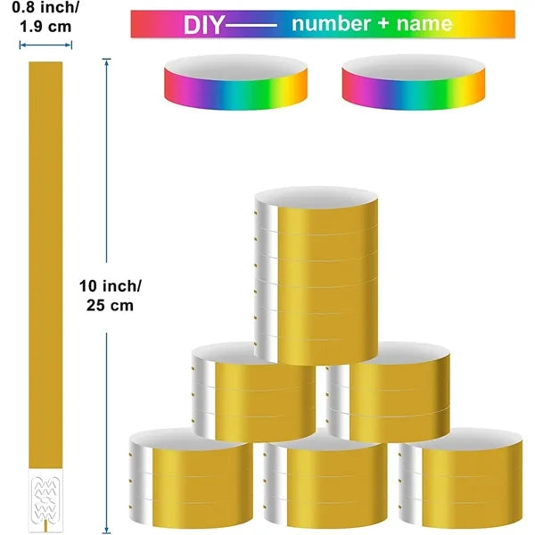 Events Colored Paper Wristbands