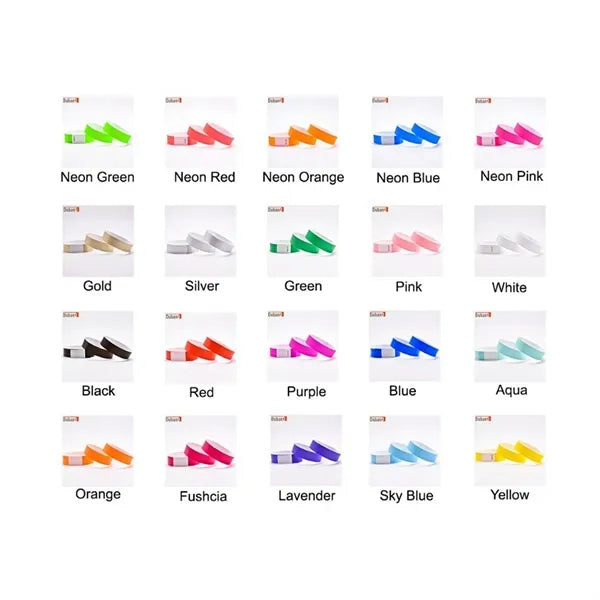Events Colored Paper Wristbands