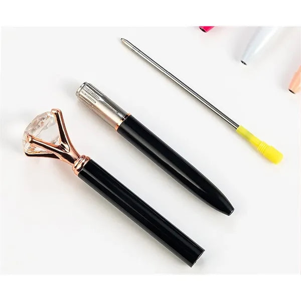 Multicolor Crystal Diamond Metal Ballpoint Pen