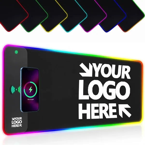RGB Mouse Pad with Wireless Charging