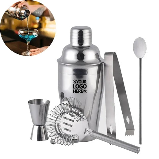 Stainless Steel Cocktail Shaker Set 5PCS