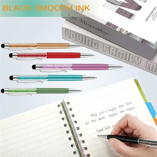 Crystal Ballpoint Screen Touch Stylus Pen