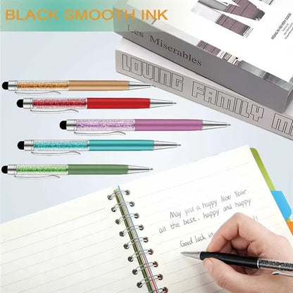 Crystal Ballpoint Screen Touch Stylus Pen