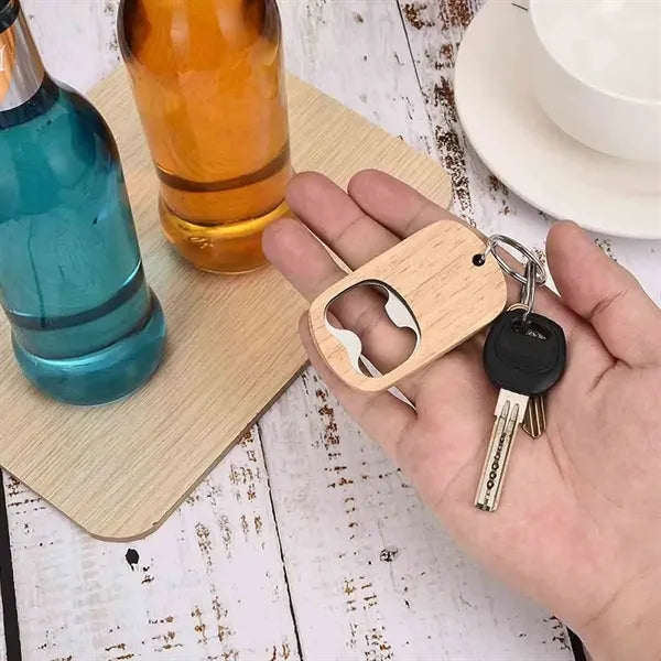 Wooden Keychain Bottle Opener
