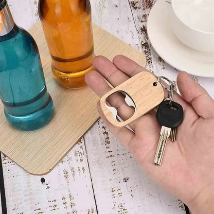 Wooden Keychain Bottle Opener