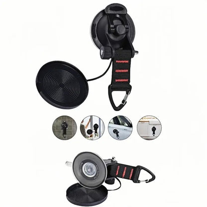 Heavy Duty Suction Hooks 22LB Capacity Rotating Camping Car