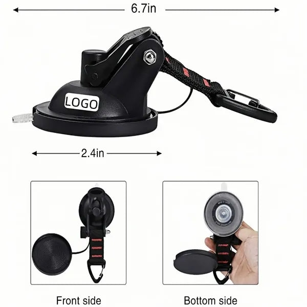 Heavy Duty Suction Hooks 22LB Capacity Rotating Camping Car