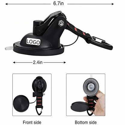Heavy Duty Suction Hooks 22LB Capacity Rotating Camping Car