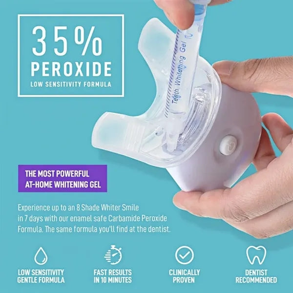 Teeth Whitening Kit LED Light 35 Percent Carbamide Gel Syste