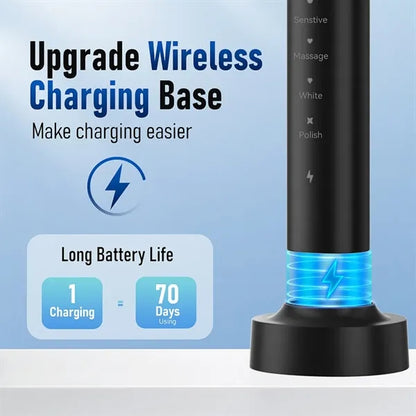 Sonic Electric Toothbrush Rechargeable 5 Modes Waterproof Tr