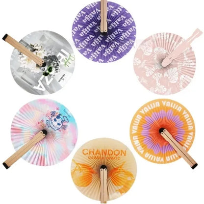 Colorful Folding Paper Fan
