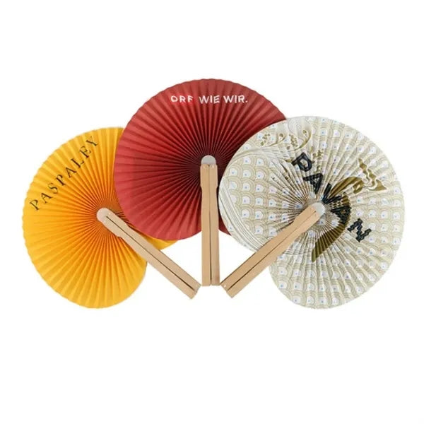Colorful Folding Paper Fan