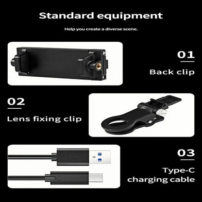 60 LED Dual Clip Selfie Light 3 Modes