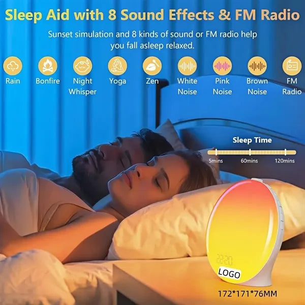 Dual Alarm Sunrise Sunset Lamp