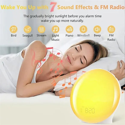 Dual Alarm Sunrise Sunset Lamp