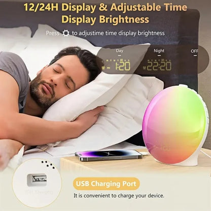 Dual Alarm Sunrise Sunset Lamp