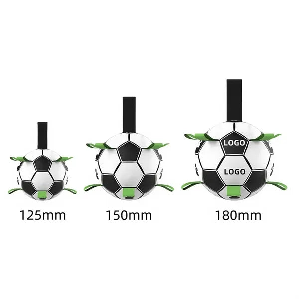 Interactive Dog Soccer Ball with Straps