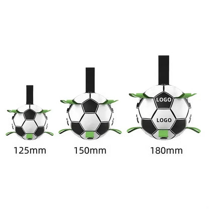 Interactive Dog Soccer Ball with Straps