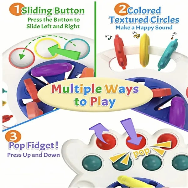 Octopus Sensory Pull Toy for Toddlers
