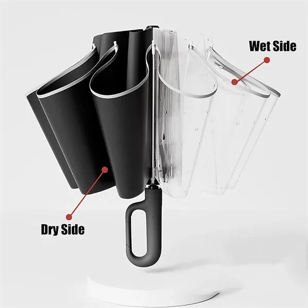 Automatic Open Compact Folding Buckle Sun Umbrella