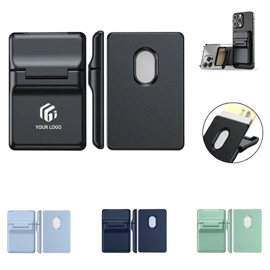 Detachable hard shell magnetic phone wallet card holder