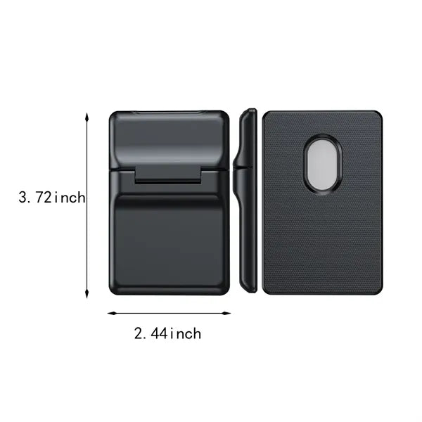 Detachable hard shell magnetic phone wallet card holder