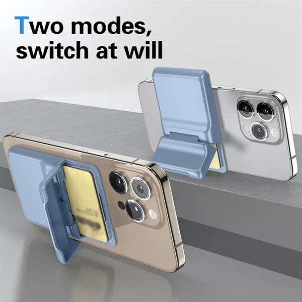 Detachable hard shell magnetic phone wallet card holder