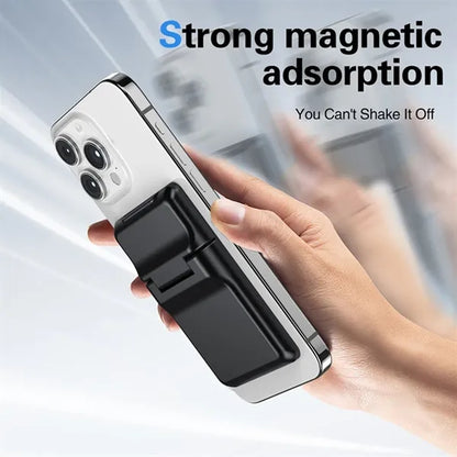 Detachable hard shell magnetic phone wallet card holder
