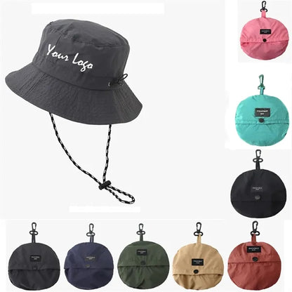 Unisex Packable Bucket Hat Waterproof Sun Cap