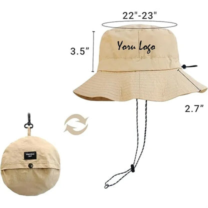 Unisex Packable Bucket Hat Waterproof Sun Cap