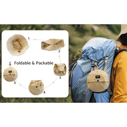 Unisex Packable Bucket Hat Waterproof Sun Cap