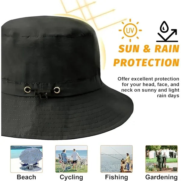 Unisex Packable Bucket Hat Waterproof Sun Cap