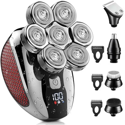 Men Waterproof Wet Dry Advanced Skull Beard Shaver