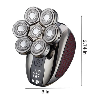 Men Waterproof Wet Dry Advanced Skull Beard Shaver