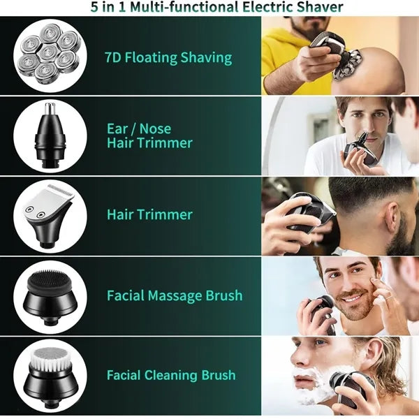 Men Waterproof Wet Dry Advanced Skull Beard Shaver
